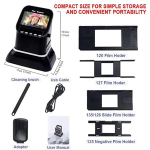 BAIXDM Film and Slide Scanner with 4.3” LCD Screen, 22MP Digital Converter