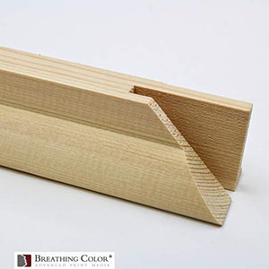 1.5" Deep Pre-Notched - 60", 30pk Stretcher Bars Measuring between Eight Inches & 72 Inches Long Crafted from Kiln-Dried Solid Pine Wood for Gallery Wraps of Your Photo Prints or Artwork For Display"