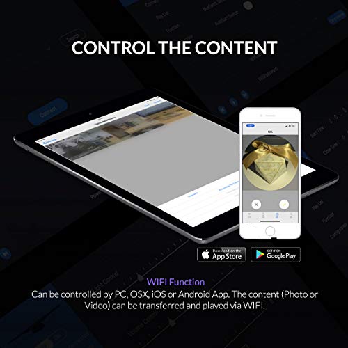 Xpectway 3D Hologram WiFi App Control Advertising Display Led Fan 3TF-42Z - Amazing 3D Videos and Photos - The 3D WiFi Led is Ideal for Store Signs,Casinos,Restaurants,Bar Signs - 16.9in - 43cm