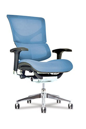 Healthy Back X Chair Office Desk Chair (X3 Blue A.T.R.) Ergonomic Lumbar Support Mesh Task Chair