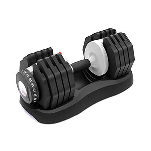 Ativafit Adjustable Dumbbell Fitness Dial Dumbbell with Handle and Weight Plate for Home Gym Note: Single (71.5 lbs) (55)