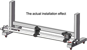 US Stock 54'' 64'' 74'' Automatic Media Take up Reel System Paper Pickup Roller with 2 Motors for Roland Mutoh ValueJet 1324 / Valuejet 1304 / RJ-900C Epson Mimaki Roland Inkjet Printers