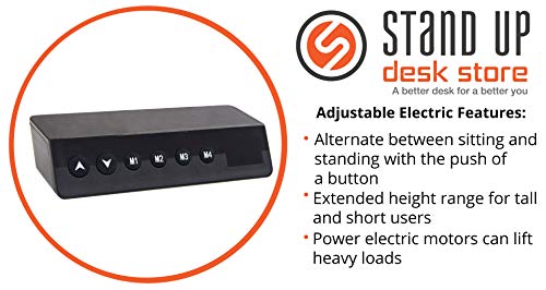Electric Standing Desks (60 Inches, Black Frame/Black Matte Top)