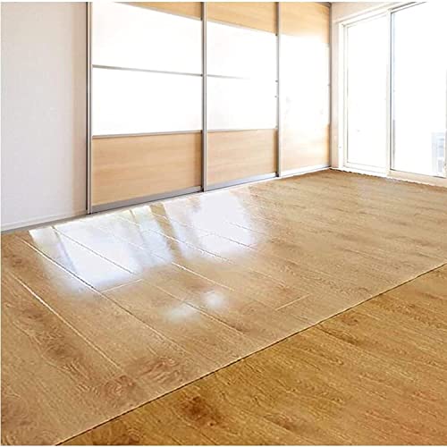 HAIZON Hard-Floor Chair Mats Entrance Floor Runner Protector, HD Transparent Carpet Hallway Hardwood Floors Mat Protect Pad, Door Mats, Floor Mats for Computer Desk - 110x800cm
