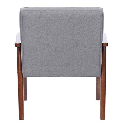 75x69x84CM Meeting Waiting Room Confere400 lbs League Executive Guest Chair Guest Reception Chairs Wooden Lounge Chair Mid-Century Chair Retro Accent Single Sofa Chair Seat Office Executive Side Chair