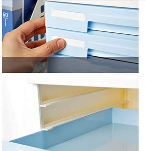 None File Cabinets Plastic 4 Drawers Desktop Storage Box