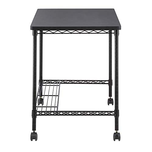 Safco Products Home Office Computer Wire Desk, Steel Frame, Black
