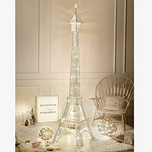 QULACO Eiffel Tower Floor Lamp with Shelves - Stylish & Romantic Luxury Lighting