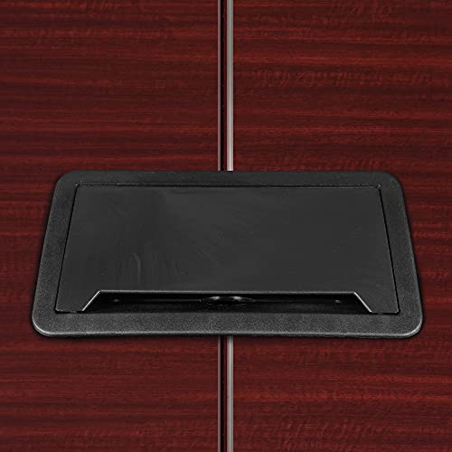 Regency 8 ft Mahogany/Black Conference Room Table
