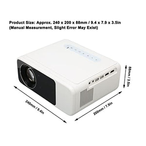 Ciciglow Mini Projector 1080P 380ANSI 2.4G/5G WiFi BT5.1 4K Decoding Auto Focusing Wireless Projector