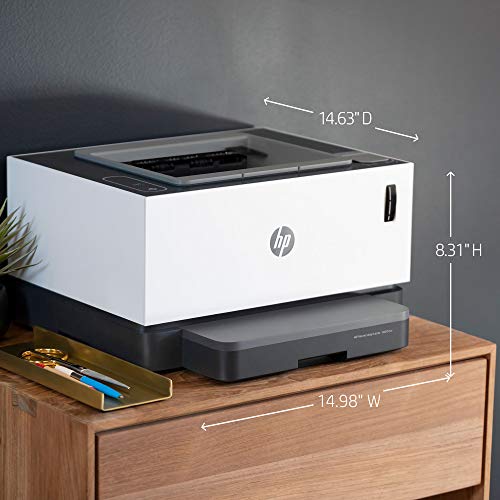 HP Neverstop Laser Printer 1001nw, Wireless Laser with Cartridge-Free Monochrome Toner Tank (5HG80A)