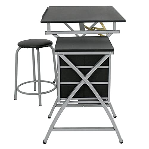 Adjustable Drawing Desk Drafting Table W/Drawers Supplies Adjustable Desk Craft Table Drafting Table Office Furniture Drawing Supplies Desk Drawing Table Craft Desk Drawing Desk Office
