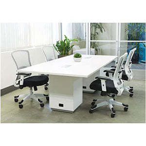 Generic Conference Room Table 8 ft White Modern Executive Rectangle Shaped - 96''L x 48''W x 30''H