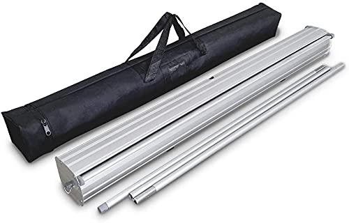 【4 Pack】Floor Standing Sneeze Guard, Levovo 80" H 32" W Standing Isolation Barrier Pull-Out Banner with Clear Screen Shield for Office, Salons, Restaurant，Clinics