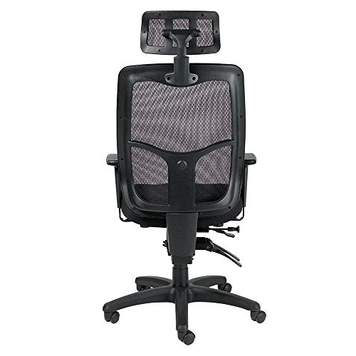 Apollo Mesh Back Fabric Seat Ergonomic Chair with Headrest Black Fabric/Black MeshWeight: 66 lbs.