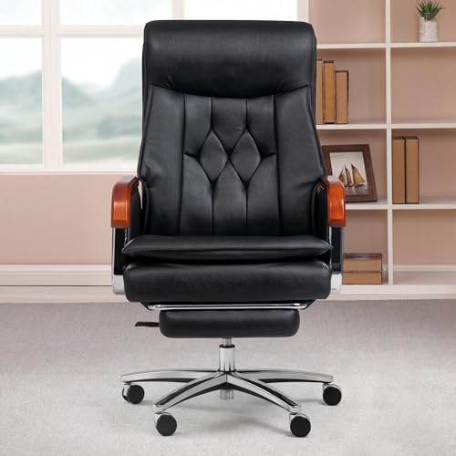 Kinnls Cameron Massage Office Chair with Footrest