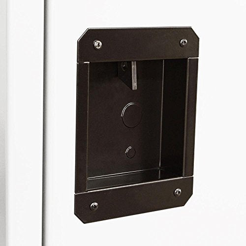 BUDDY Products Sandusky Lee 3 Tier Welded Steel Storage Locker, 66" Height, White (LF3B151866-22BP)