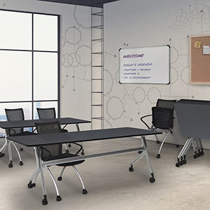 Regency Flip Top Training Seminar Table, 60" x 24", Grey