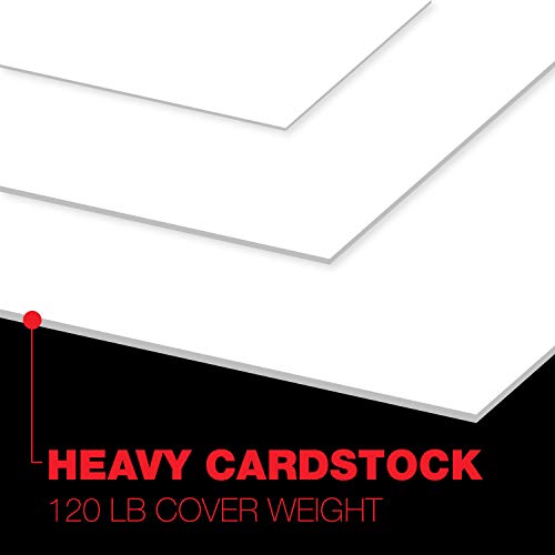 Accent Opaque White 8.5” x 11” Cardstock Paper, 120lb, 325gsm – 1,200 Sheets (8 Reams) – Premium Smooth Extremely Heavy Cardstock, Printer Paper for Invitations, Menus, Business Cards – 188179C