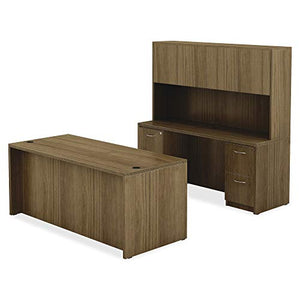 Lorell LLR34311 Chateau Series Walnut Laminate Desking Credenza