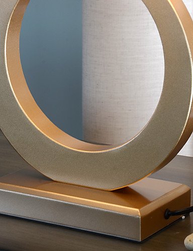 SSBY Amercian Luxury Fashion Create Golden Ring Table Lamp Wrought Iron Lamp Restoring Ancient Ways of Bedroom Dest Lamp, 110-120v