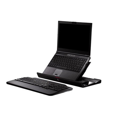 Alto Notebook Stand with Wireless Keyboard. Holds notebooks up to 15.4"