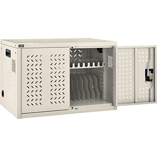 16-Device Charging Cabinet, Putty, Unassembled