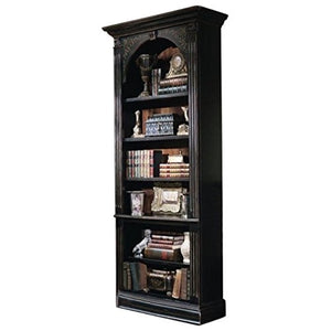 Hooker Furniture 500-50-385 Black Bookcase, Gold Accents