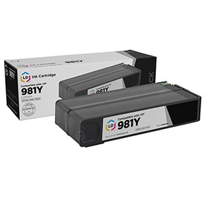 LD Remanufactured Ink Cartridge Replacement for HP 981Y L0R16A Extra High Yield (Black, 5-Pack)