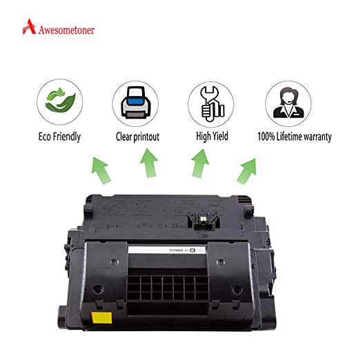 Awesometoner Compatible Toner Cartridge Replacement for HP CC364X MICR use with Laserjet P4015 N, TN, X (Black, 2-Pack)