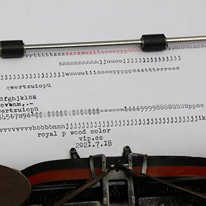 Amdsoc Antique Wood Grain Typewriter - Portable Collectible/Gift - 30x30x10CM