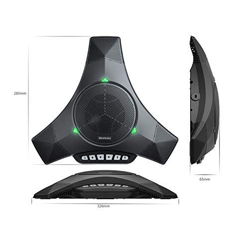 Meeteasy MVOICE8010 EX-B Bluetooth Conference Speakerphone with 2 Expandable Microphones