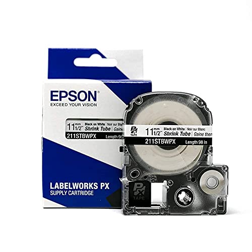 LABELWORKS Custom Car Guy Labeling Bundle - LW-PX900PCD Industrial Label Maker Kit, 211STBWPX Tape Cartridge - Black on White Shrink Tube Industrial Label Maker Tape, 218VTBWPX Tape Cartridge - Black