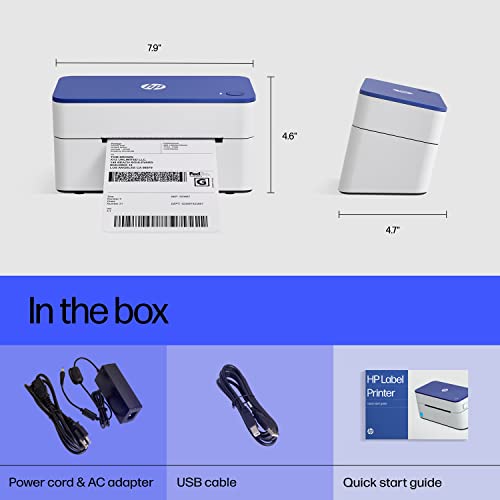 HP Shipping Label Printer, 4x6 Commercial Grade Direct Thermal, High-Speed 300 DPI, Barcode Printer