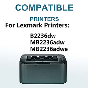 2-Pack Compatible B220Z00 Drum Kit use for Lexmark B2236dw, MB2236adw, MB2236adwe Printer (Black)