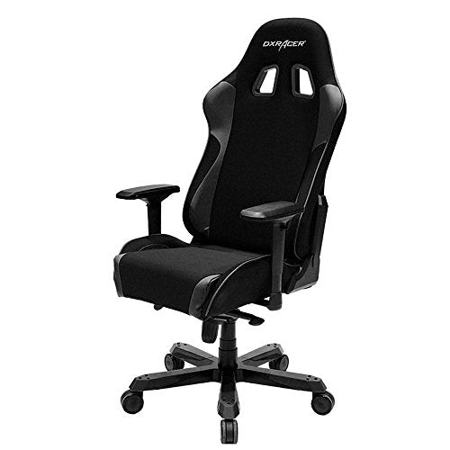 DXRacer King Series Big and Tall Chair DOH/KS11/N Office Chair Gaming Chair Ergonomic Computer Chair Esports Desk Chair Executive Chair Furniture with Free Cushions (Black)