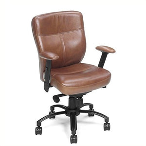 Hooker Furniture Seven Seas Executive Swivel Tilt Office Chair in Brown Keats