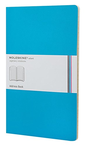 Moleskine Volant Address Book, Soft Cover, Pocket (3.5" x 5.5") Address Book, Manganese Blue