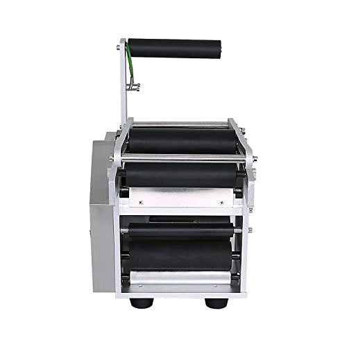 BestEquip Label Applicator Semi Automatic Bottle Labeling Machine120W Bottle Labeler for 12-90mm Bottles