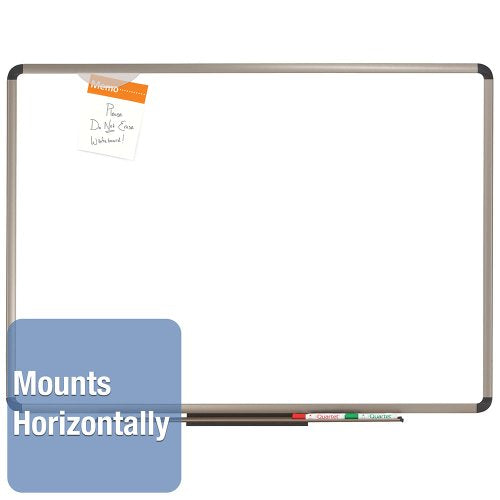 Quartet Euro Prestige Premium Magnetic Duramax Porcelain Total Erase Dry-Erase Board, 3 x 2 Feet, Aluminum/Titanium Finish Frame (P563T)
