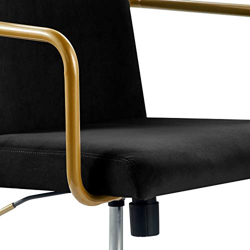 Elle Decor CHR10058A Giselle Home Office Chair, Black