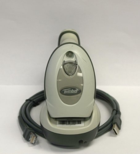Motorola Symbol Barcode Scanner LS4278 USB Wireless W/ STB4278 Cradle Biege