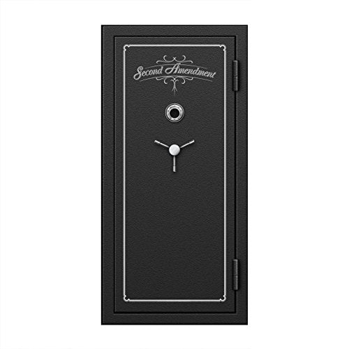 Second Amendment Fire Protection for 1 Hour B-Rated Safe for Weapon Firearms Like Shotgun, Rifle, Guns and Ammo with Mechanical Dial Combination Lock (59" H x 28" W x 20" D) (24 Rifle Slot)
