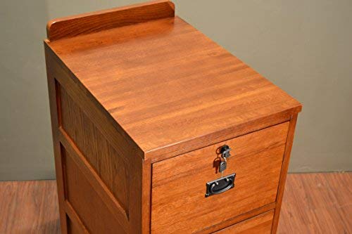 Crafters and Weavers Mission Oak 4 drawer File Cabinet Office Cabinet
