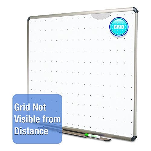 Quartet TE568T Quartet Total Erase Marker Board, 96 x 48, White, Euro-Style Aluminum Frame