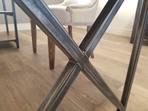 Contemporary Writing Desk (96" L x 30" x 30" H, Charred Ember Finish)