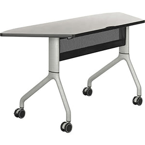 Safco Rumba Trapezoid Nesting Table — 60in. x 24in., Gray/Silver, Model# 2040GRSL