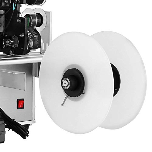 Mophorn LT-50D 2 in 1 Semi Automatic Round Bottle Labeling Machine 40PCS/Min Labeler Machine 100W Combo Coder and Labeler Label Applicator