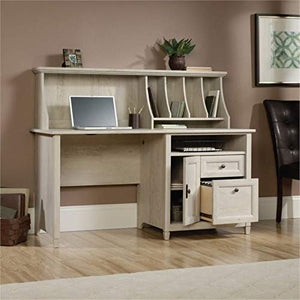 Bowery Hill Computer Desk with Hutch in Chalked Chestnut