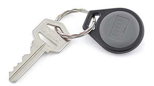 Genuine HID ProxKey III 1346 LNSMN Proximity Key Fob for Access Control. Standard 26 bit H10301 Format. Black (100 Pack, Genuine HID)